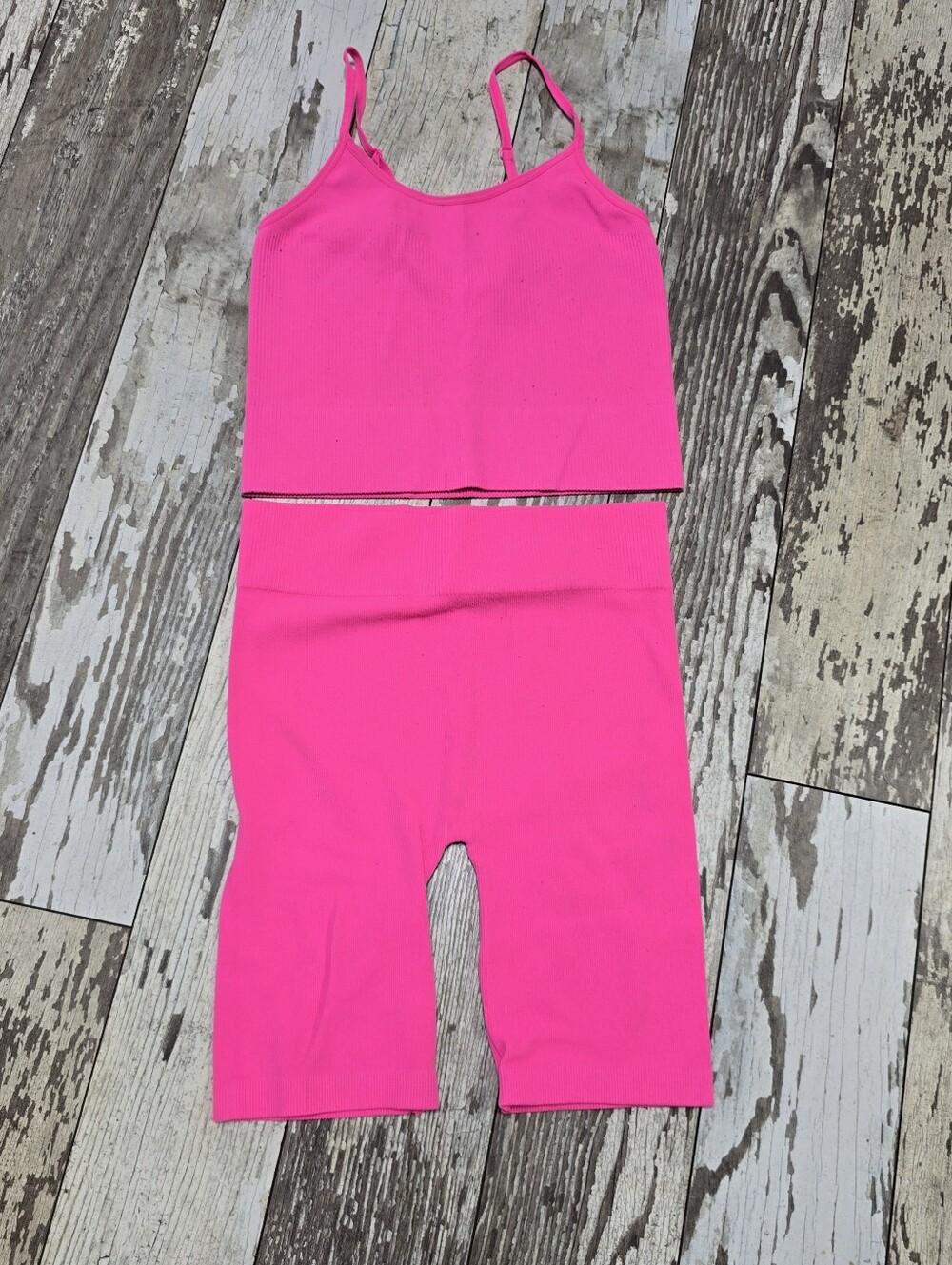 Bozzolo Women's Hot Pink Athletic Shorts Set Size S/M